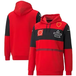 2022-2023 NYTT F1 TEAM MENS HOUDIE Formel 1 Racing Hoodies Sweat Spring Autumn Driver Red Sweatshirt Outdoor Extreme Sports 251W