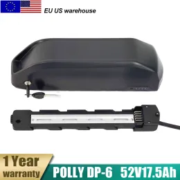 52V Polly DP-6 Ebike-Batterie 17.5AH Downtube-Batterie mit 18650 Panasonic-Zelle für 1000W 750 W 500W 350W Motor BBS02 BBS03 BBSHD