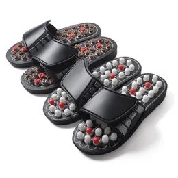 Foot Massager Fötter Massagen tofflor Reflexologi Akupunkturterapi Walk Stone Shoes Cobblestone 230411