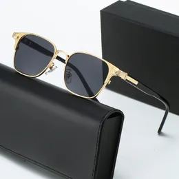 Mans Sunglasses処方メガネビジネスカジュアルスタイルの金属光学フレーム眼鏡女性カスタムグラディエントフォトクロミックレトロアイウェアフレームリーディングマン