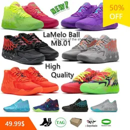 MBBаскетбольные кроссовки MB.01 Рик и Морти на продажу LaMelos Ball Мужчины Женщины Радужные мечты Buzz City Rock Ridge Red Galaxy Not Lamelo
