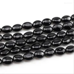 Perline Accessori fai da te 3 Stile Nero Vetro Ovale Secchio Perlina Torsione Forma Imitazione Agate Corniola Sciolto Trovare Gioielli 15"