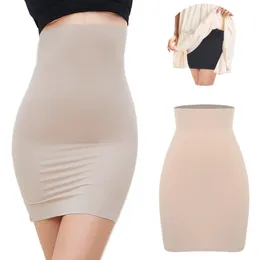 Talia brzucha shaper wysoka talia Kontrola brzucha Kobieta bez płynnego odchudzania pół poślizgu bielizny Shapewear Body Shaper Underdress Petticoat Shapers 230411