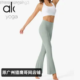 Desginer Aloo Yoga Frühling/Sommer Neuer Hip Lift Slim Fit Wide Leg Flare Pants Elastischer und bequemer Anzug CasuSports Alos