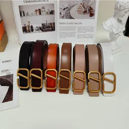 Classic Solid Color Gold Letter Womens Belts for Women Designers Luxury Designer Belt Vintage Pin Needle Buckle Beltss 7 Colors Width 3 Cm Size 95-115 Casual