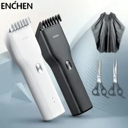 Clippers Trimmers ENCHEN Boost Hair Clippers for Men Children Family Use Rechargeable Cordless Hair Trimmer Portable Electric Haircut 230411