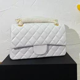 CC Fransız Kadınlar Çift Flep Büyük Kapasite Çok yönlü tasarımcı Crossbody Bag Deri Deri Kapiteli Outdoor Club Luxuries Çanta Çantası Fanny Pack 25cm