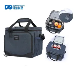 Ice Packs/Isothermic Bags DENUONISS 13L Thermal Bag Lunch Box For Work Picnic Bag Car Bolsa Refrigerator Portable Cooler Bag Food Backpack 230411