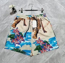 2023SS Męskie spodenki Summer Tiger Print Szybki suszenie plaż