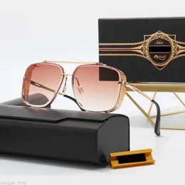 DT Luksusowe okulary przeciwsłoneczne Desinger dla mężczyzn Wysokiej jakości polaryzacyjne okulary przeciwsłoneczne Polaroid Słońce Spolaryzowane UV400 Goggle Fashion Pilot Ramka Macha Szklanka okularów