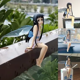 총 장난감 검술 아트 온라인 애니메이션 귀여운 소녀 Yui 자동차 장식품 PVC 국수 스토퍼 그림 모델 호스트 컴퓨터 섀시 자동차 장식 장난감