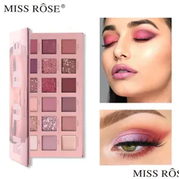 Cień oka Miss Rose 18 Kolor huda perłowy matowy profesjonalny makijaż mticolored dysk 230712 Drop dostarczenie zdrowia makijaż urody e dhlpb
