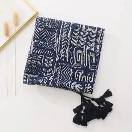 Scarves Women Print Shawl Wide Colorful Ethnic Women's Scarf Vintage Tie-dye Retro Style Soft Breathable Travel