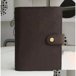 Card Holders R20106 /Large/ Ring Agenda Er Wallet Holder Planner Diary Flower Canvas 19Cmx14Cm Drop Delivery Bags Lage Accessories Wa Dhku8