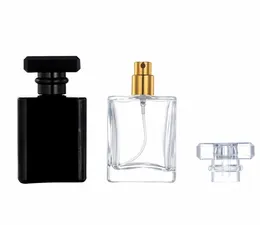 30 ml przezroczysty czarny szklany szklany pusty spray do atomizeru perfum można wypełnić butelki sprayowe 443QH