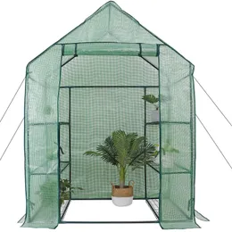 Outros suprimentos de jardim 6 prateleiras 3 camadas Greenhouse portátil Mini Walk in Outdoor Mini Planter House 230410