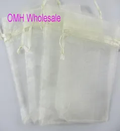 OMH Whole 100pcs 10x12cm 25 color Purple Red Mixed Nice Chinese Voile Christmas Boded Bold Bag Bags Jewlery Gift Pou8898087