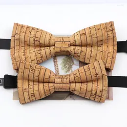 Neck Ties Chic Father Son Cork Wood Bowtie Men Women Kids Pet Butterfly Suit Tuxedo Party Dinner Wedding Bow Tie Gift Creative Accessory