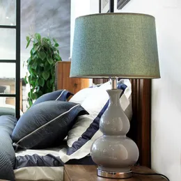 Bordslampor Moderna enkla päronformade hantverk keramiska lampor förutom för vardagsrummet Bedside Lighting Decoration