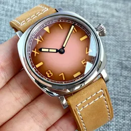 Zegarek na rękę Vintage California Mechanical Watch Men S NH35 MOVT 42 mm nurka stalowa zegarek bez polskiej skrzynki 2 ręce Ar Sapphire Glass 231110
