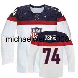 Oshie USA Hockey Jersey Stitched Team USA 74 American Hockey