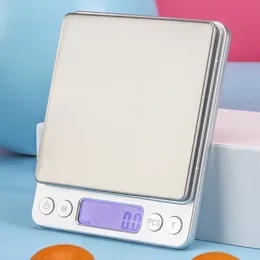 2023 Digital Electronic Kitchen Scales säger 0,01 g fickviktsmycken som väger köksbageri LCD -skärmskala med detaljhandelslåda 500 g/0,01 g 3 kg/0,1 g dropshipping