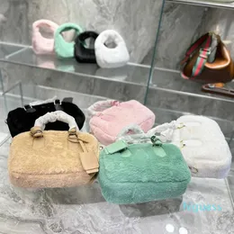 Designer-Winter-schöne Tragetasche Kissenpackung Damen Handtaschen Damen Plüsch Einkaufsgriff Umhängetaschen Geldbörse