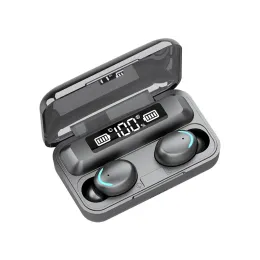 F9-5 Wireless Headphones 5c TWS Bluetooth 5.0 Earphones 9D Stereo Music Handsfree 2000mAh Charging Box With Microphone Sport Waterproof Headsets