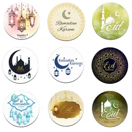 4 PCギフトラップ2448PCS Eid Mubarak Decor Stickers Ramadan Decoration Eid Alfitr Islam Muslim Festival Pheove Gifts Labels Hajj Ramadan Kareem Z0411