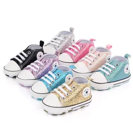 Newborn Baby Girl Boy Soft Sole Shoe Anti Slip Canvas Sneaker Trainers Toddler Shoes 0-18M First Walkers Infant Newborn Moccasin