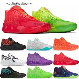 MBSHOOES Męskie Ball MB.01 Basketball MB01 Sneakers UFO Queen City Not Stąd Green Gecko Rick i Morty Rock Ridge Red Man Treners Lamelo Shoe