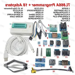 Бесплатная доставка, новейший USB-программатор TL866A, 18 адаптеров EPROM FLASH BIOS, 18 универсальных адаптеров, код EDID Mcsvj