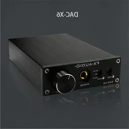 Freeshipping fx-audio feixiang dac-x6 ​​feber hifi amp USB fiber coaxial digital ljudavkodare dac 24bit/192 förstärkare med 12v power sup wivd