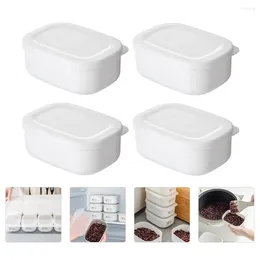 Storage Bottles 4 Pcs Fat Reduction Meal Box Child Camping Fridge Portable Kids Food Grade Plastic Students Lunchbox