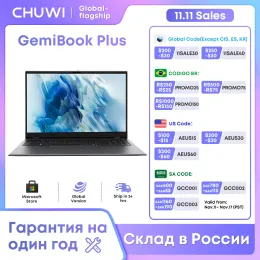 Chuwi Gemibook Plus Laptop Intel N100 Grafik för 12: e Gen 15.6 "1920 1080p 8GB RAM 256 GB SSD med kylfläkt Windows 11