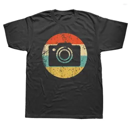 Мужские рубашки T смешные Pogreser Vintage Retro Camera Graphic Cotton Streetwear с коротким рукавом подарки на день рождения летняя футболка мужчина