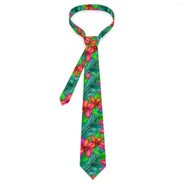 Papillon Cravatta floreale tropicale Paradise Stampa Design Collo Novità Colletto casual per uomo Accessori per cravatte per feste cosplay