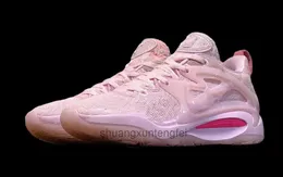 Barn KD 15 Tante Pearl Basketball Shoes 2023 Högkvalitativa män Kvinnor Pink Foam Sneakers Sportskor med låda