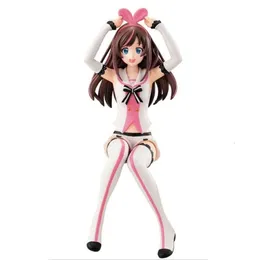 Anime manga 13cm virtuell idol figur aichannel sittande action pvc pressade nudlar ornament vuxen modell dollsamling leksaker 230410