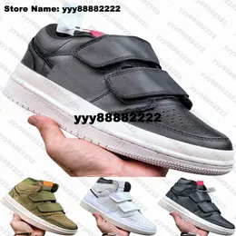 Jumpman 1 Retro High Double Strap Big Size 12 Sneakers Shoes Mens Eur 46 Women Casual Trainers 1s Low Us 12 Us12 Running Designer Fashion Skateboard Kid Grey Golden