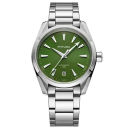 腕時計Phylida Green Dial Aqua 150mオートマチックウォッチサファイアクリスタルNH35A腕時計100WRダイバーウォッチ231110