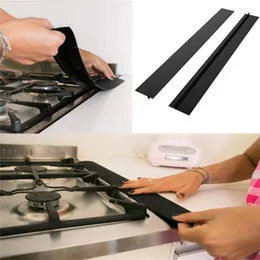 Duvar Çıkartmaları 1/2pcs Mutfak Soba Soba Boşluğu Kapağı Isı Dayanıklı Mat Yağ Toz Su Sızdırmazlık Kolay Temiz Silikon Şeritler Dikiş Sticker