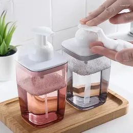 Liquid Soap Dispenser Mousse Pump Bottles Press Hand Bathroom Type Cleanser 420ml Shampoo Foam Facial Sanitizer Transparent