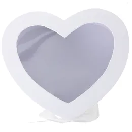 Present Wrap Heart Shaped Flower Box Valentine Packaging Party dubbellager