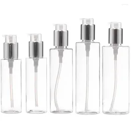 Storage Bottles Transparent Lotion Bottle 100ml/120ml/150ml/200ml/250ml Plastic Pressure Pump Cosmetic Packaging Hand Sanitizer Container