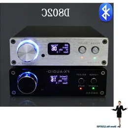 Freeshipping FX-Audio D802C Bluetooth30 Pure Digital amplifier USB/RCA/Optical/Coaxial 24Bit/192KHz 80W 80W OLED Display Offqp