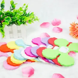 Parti dekorasyon tinsel çelenkler için bebek duşu ev diy zanaat malzemeleri düğün doğum günü 3m çok renkli dört yaprak yonca kağıt