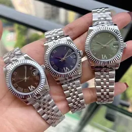 Relógio clone de luxo feminino designer 31mm totalmente automático mecânico de alta qualidade corrente de relógio de aço inoxidável com vidro de safira luminoso à prova d'água Montres