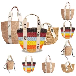 Luxury Woody tote bag Straw Raffia Womens fashion wallets basket Beach Bags Shoulder mens Designer bucket handbags weave mini pochette clutch crossbody luggage bag