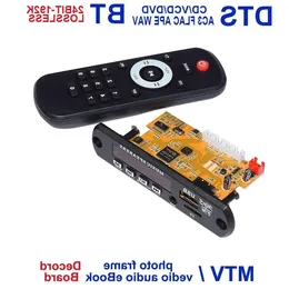 Freeshipping etooth Receiver Module Stereo Media Audio Movie MP3 Board DIY Smart TV BOX DDR2 DVD Player Set Video TF UDisk RF Radio Rem Afoa